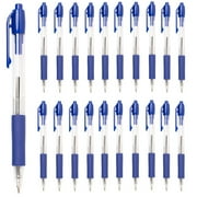 Simply Genius 20 Retractable Ballpoint Pens, Blue or Black Ink Medium Point