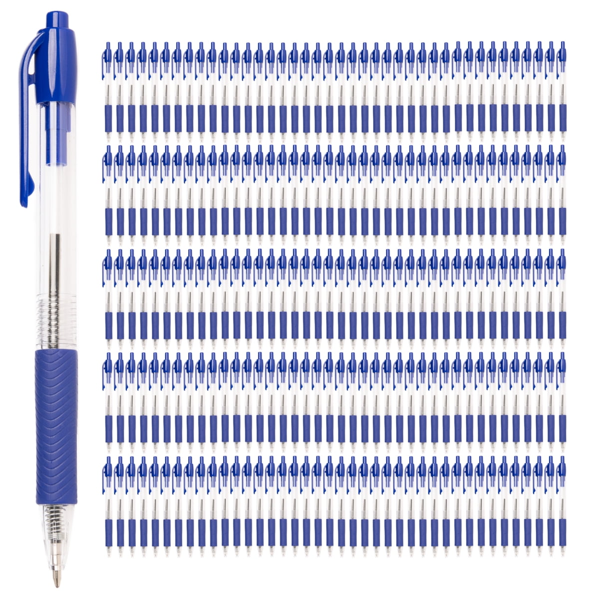 Eaasty 100 Pieces Pens Bulk Long Retractable Ballpoint Pen 0.7 mm Medium  Point Click Black Ink Pen Gel Pens Smooth Writing Pens with Clip for  Journal