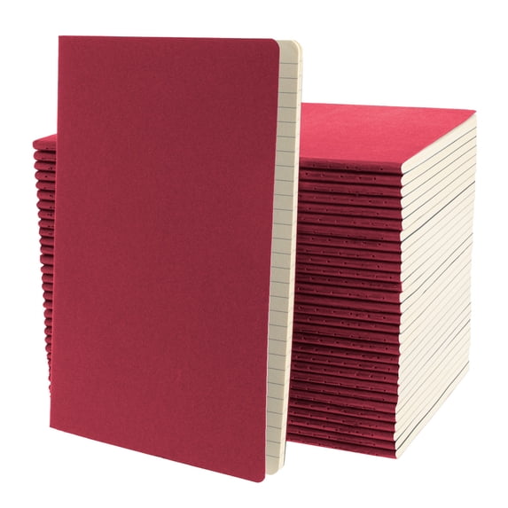 Simply Genius (30pk) A5 Soft Cover Journal Notebook, 5.5x8.3, Wine