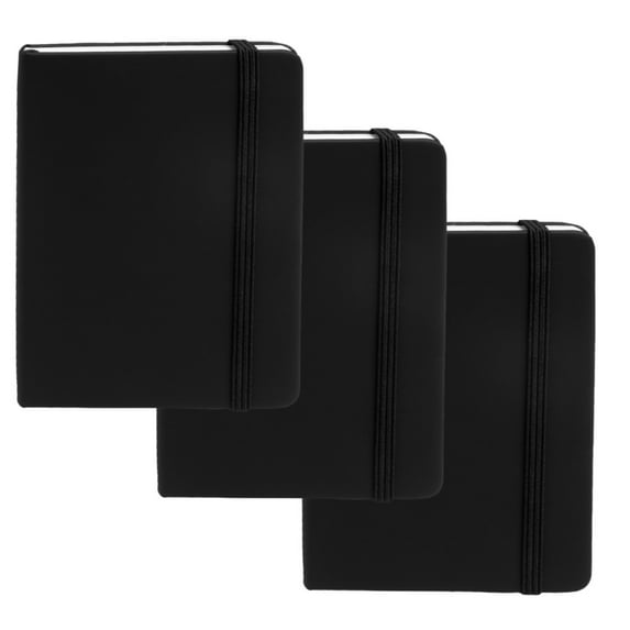Simply Genius (3pk) A6 Mini Leatherette Cover Journal Notebook, Lined, 3.7" x 5.7"