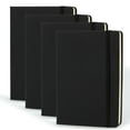 thumbnail image 1 of Simply Genius (4pk) A5 Leatherette Cover Journal Notebook, 5.7" x 8.4", 1 of 7