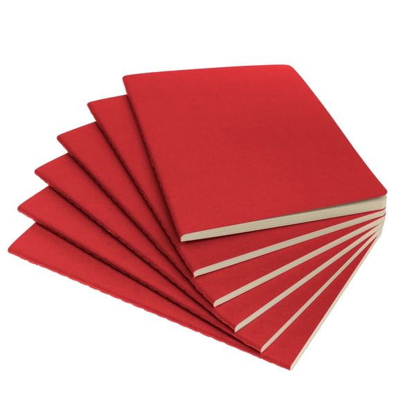 Simply Genius A5 Dot Grid Bullet Journals Soft Cover Paper Notebook, 6 Pack