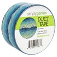thumbnail image 1 of Simply Genius Craft Duct Tape Roll with Colors and Patterns, Blue Waves, 1 of 4