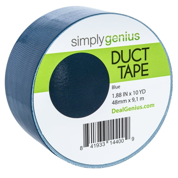 Simply Genius Craft Duct Tape Roll with Colors and Patterns, Solid Blue