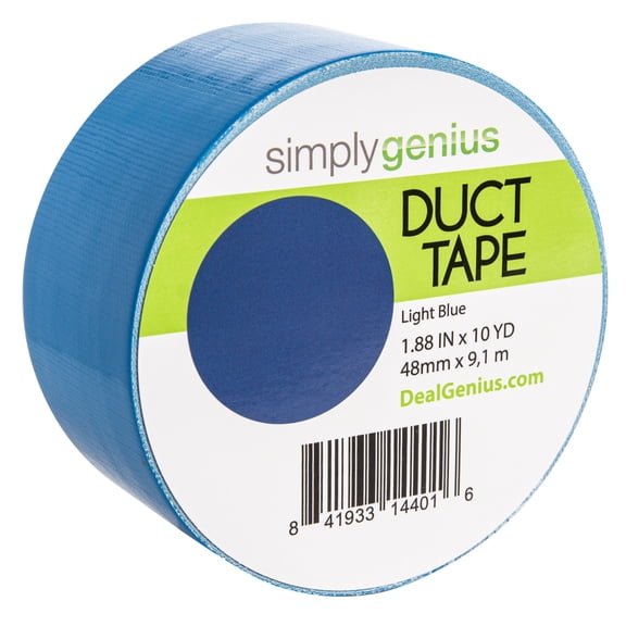 Simply Genius Craft Duct Tape Roll with Colors and Patterns, Solid Light Blue