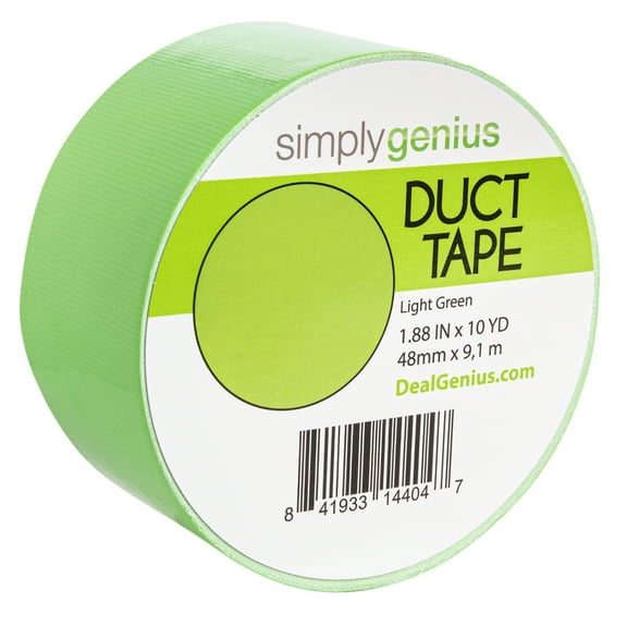 Simply Genius Craft Duct Tape Roll with Colors and Patterns, Solid Light Green