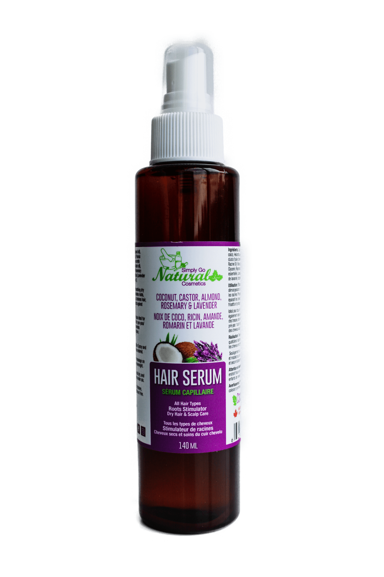 Simply Go Natural Lavender + Rosemary Hair and Scalp Hair Serum 140ML
