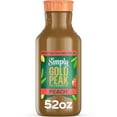 thumbnail image 1 of Simply Gold Peak Peach Iced Tea, Flavored Tea, 52 fl oz Bottle, 1 of 12