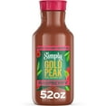 thumbnail image 1 of Simply Gold Peak Raspberry Iced Tea, Flavored Tea, 52 fl oz Bottle, 1 of 12