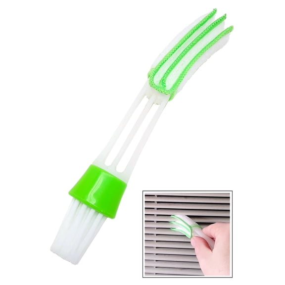 Simply Good 2-In-1 Vent Duster & Scrub Brush Cleaning Tool with Washable Dusting Sleeve