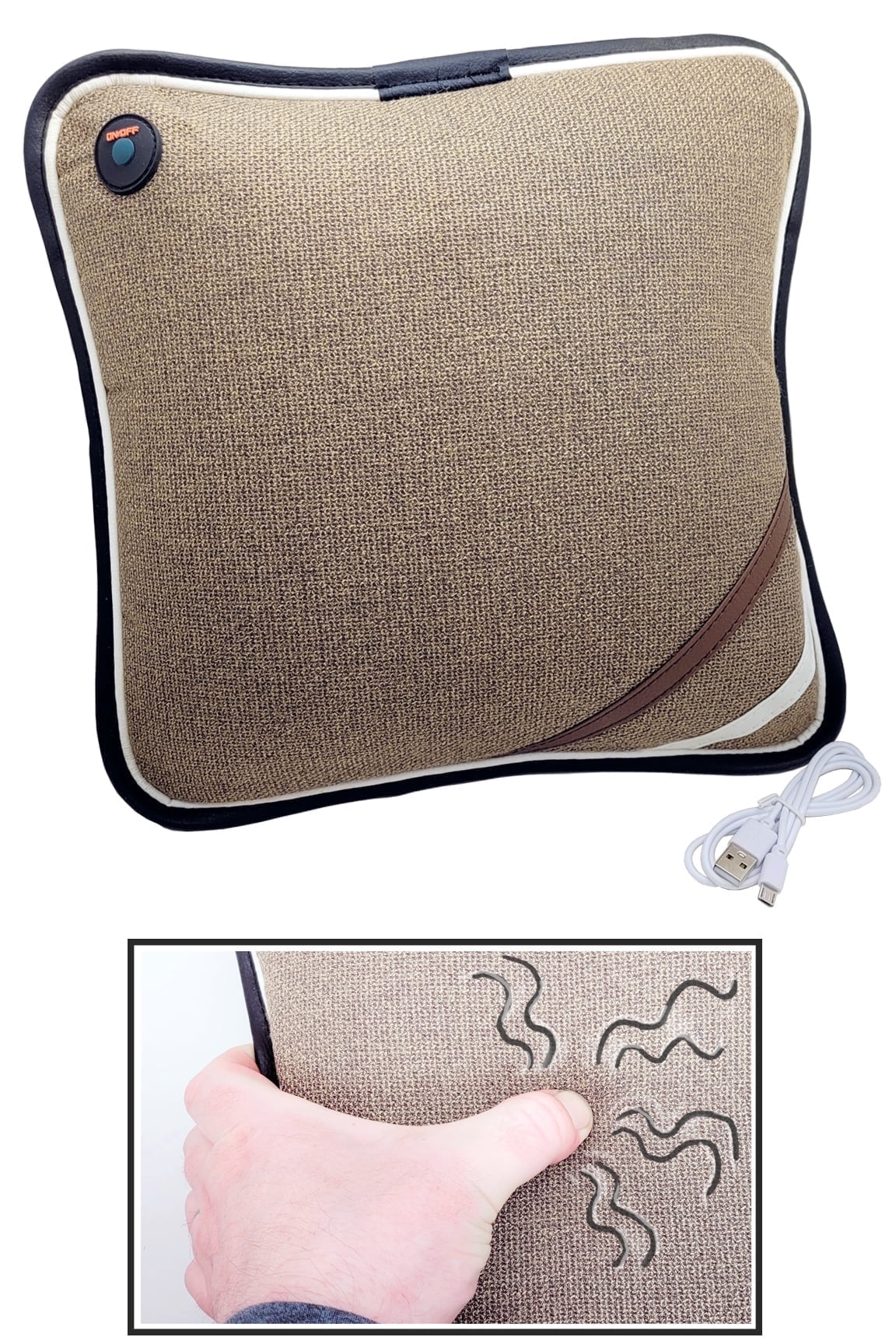 Simply Good Vibrating Massage Pillow - Activated Back, Neck & Shoulder  Massager - Walmart.com