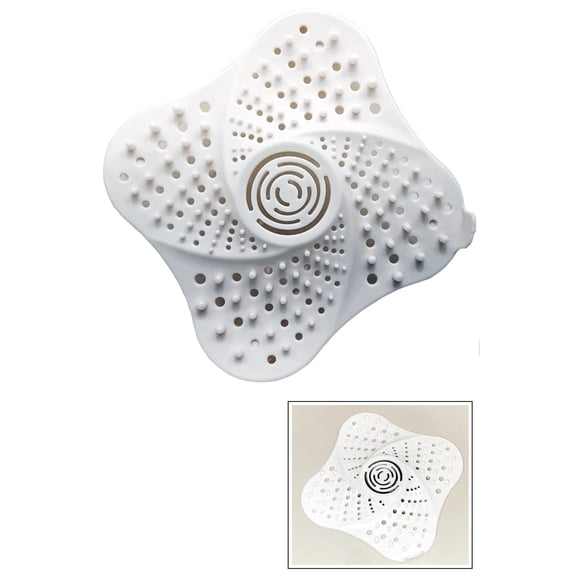 Simply Good Silicone Drain Protector and Hair Catcher, Universal Fit, Suction Install Drain Catches