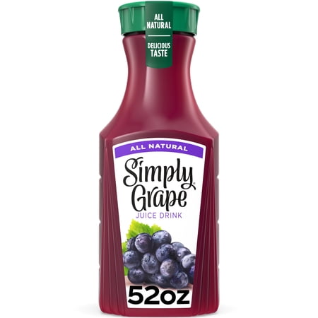 Simply Grape Juice Drink Bottle, 52 fl oz