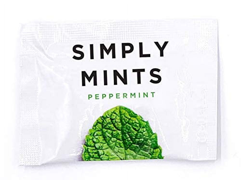 Simply Gum Mints Individually Wrapped Mints Peppermint 50 Pouches