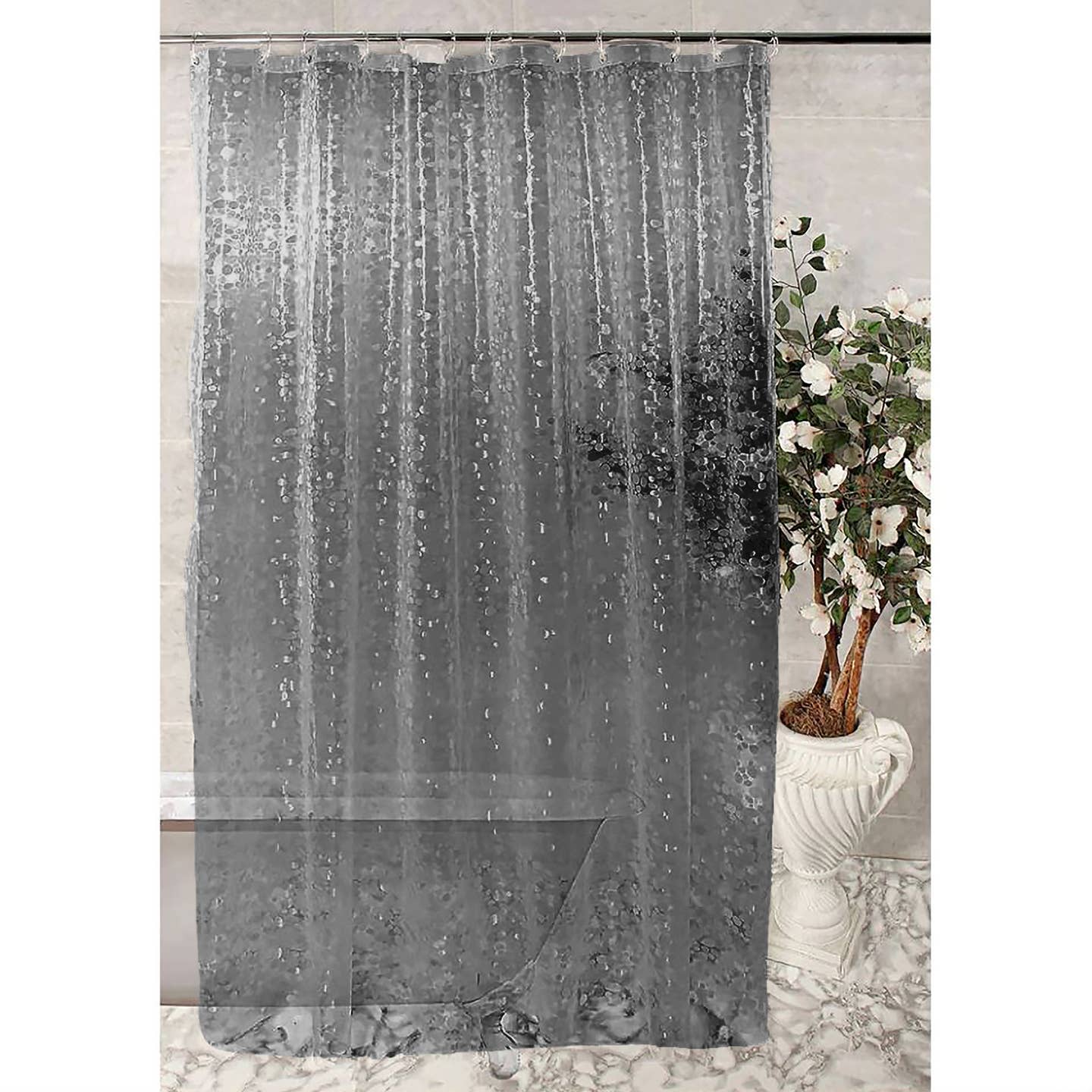 Home Essence Monroe Embroidered Shower Curtain