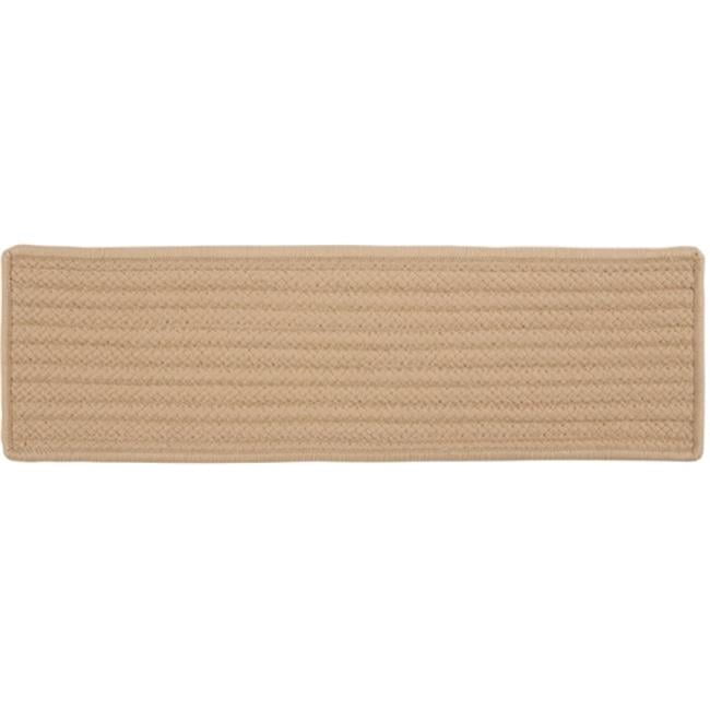 Single Stair Rug Simply Home Solid - Cuban Sand Stair Tread - single Rug - Walmart.com