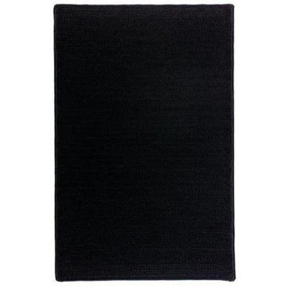 Simply Home - Solid Solid Black 11x14 ft. Rug - Indoor/Outdoor