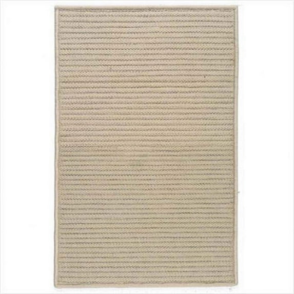 Simply Home - Solid Solid Cuban Sand 3 ft. square Rug - Reversible Stain/Fade Resistant
