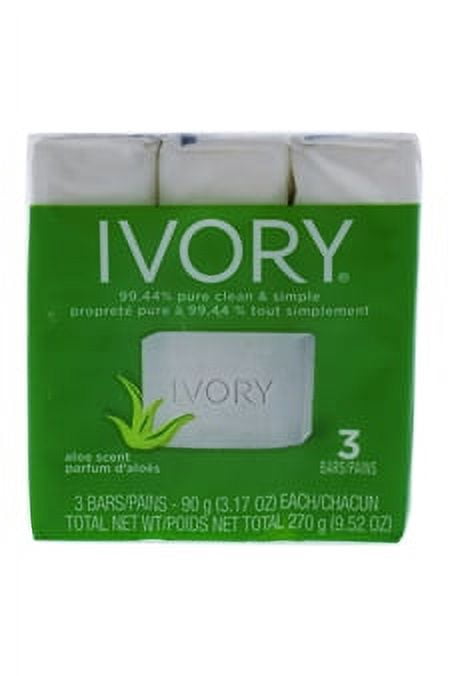Simply Ivory Aloe Bath Bar – Pflegende Seife Mit Aloe Vera, 3er-Pack