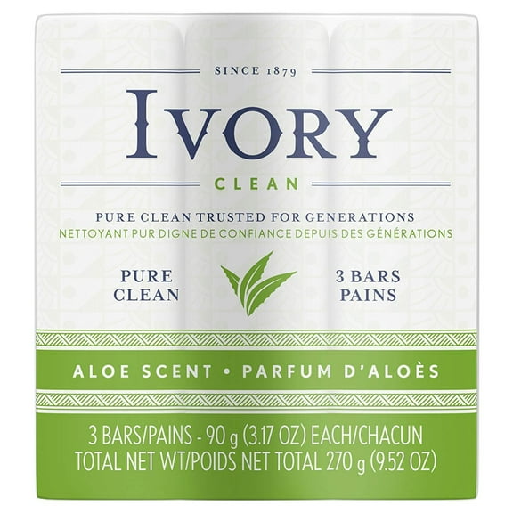 Simply Ivory Aloe Bath Bar by Ivory, 3 Count