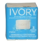 Simply Ivory Bath Bar by Ivory for Unisex - 3 x 3.1 oz Soap