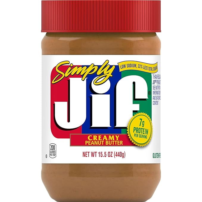 Simply Jif Creamy Peanut Butter, 15.5 Ounces