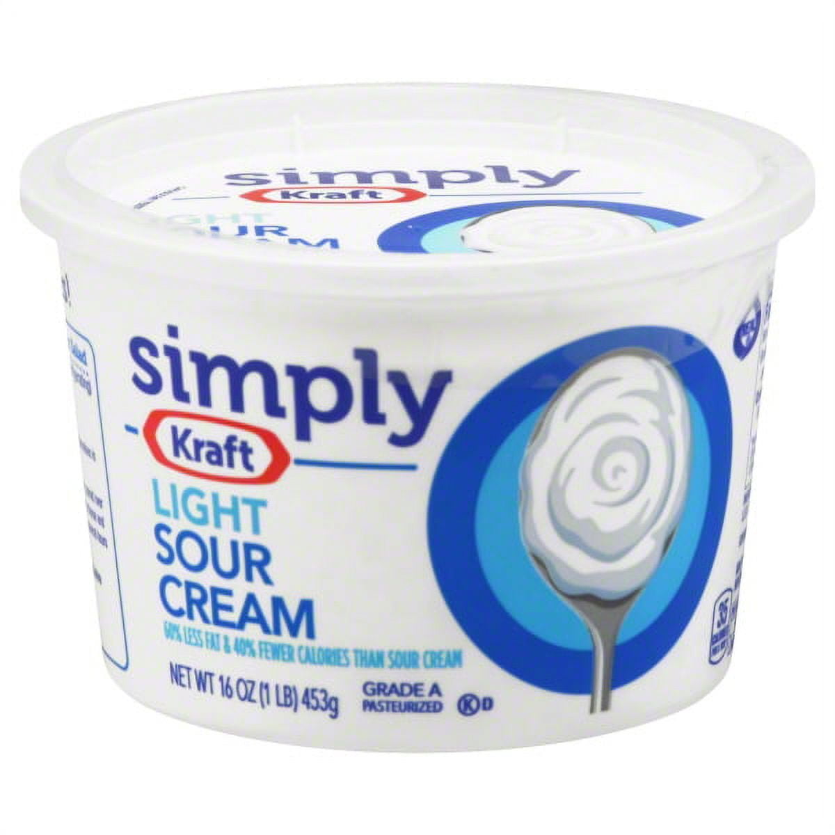 Simply Kraft Reduced Fat Sour Cream, 16 Oz.