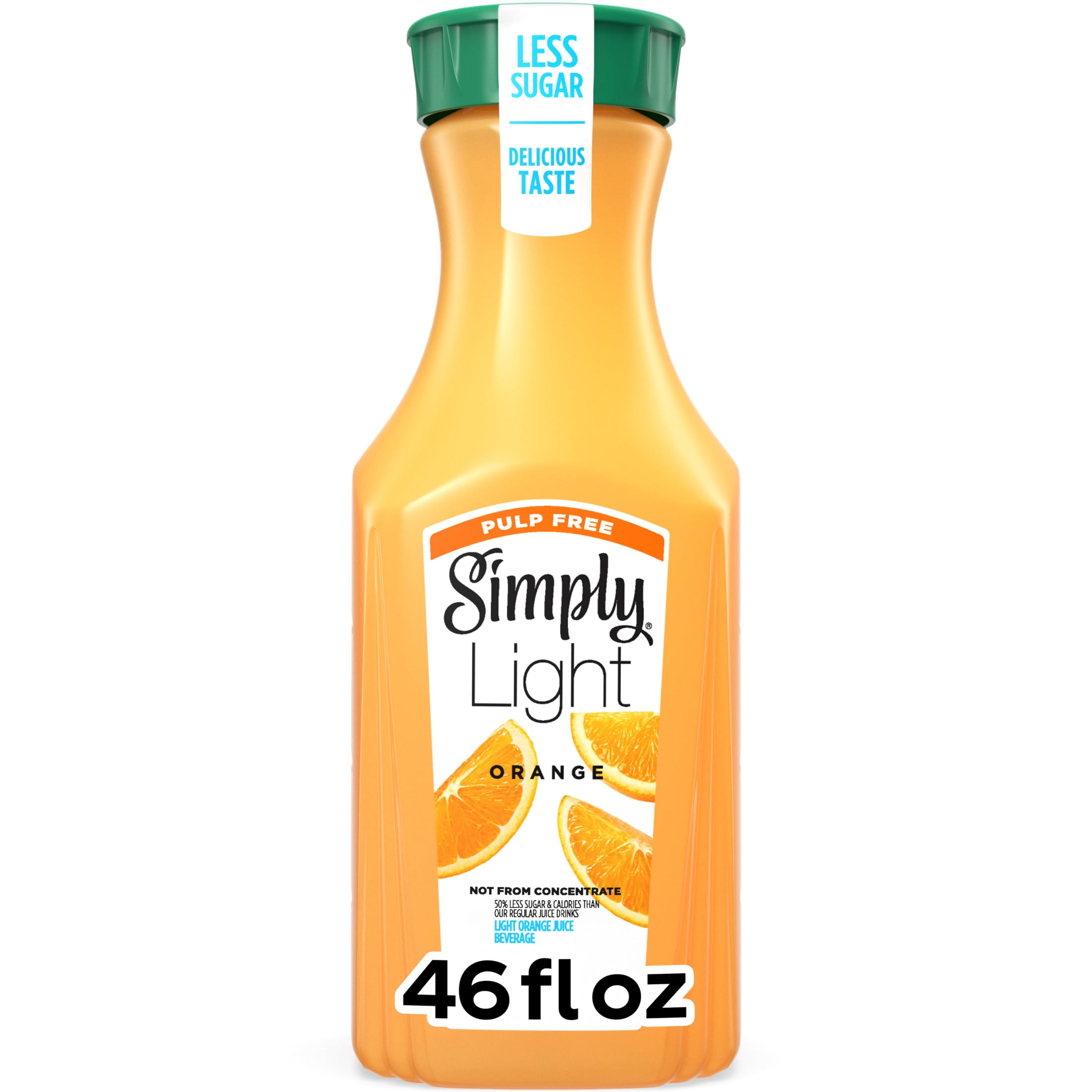 Simply Light Pulp-Free Orange Juice Bottle, 46 fl oz