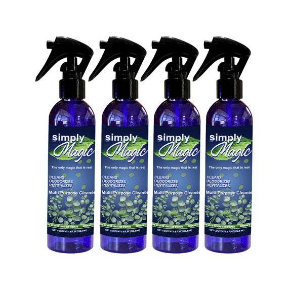 Simply Magic Natural All Purpose Cleaner & Deodorizer, Multi-Surface with Fresh Scent - 8 oz / 4-Pack