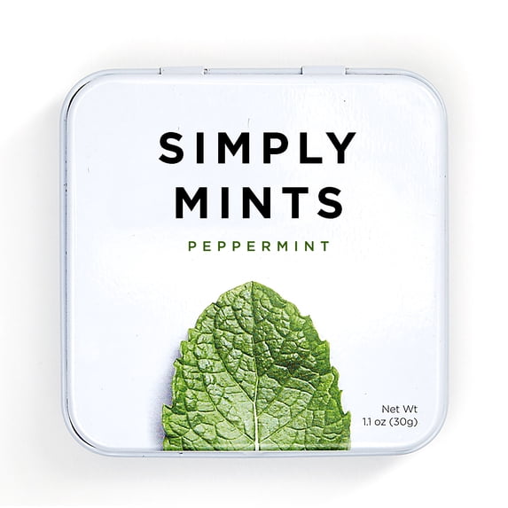 Simple Mints Simply Gum, Peppermint Mints, 30g, Natural Breath Freshener - Walmart.com