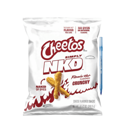 Simply Naked Crunchy Flamin Hot Cheese Flavored Snacks 8.5 oz