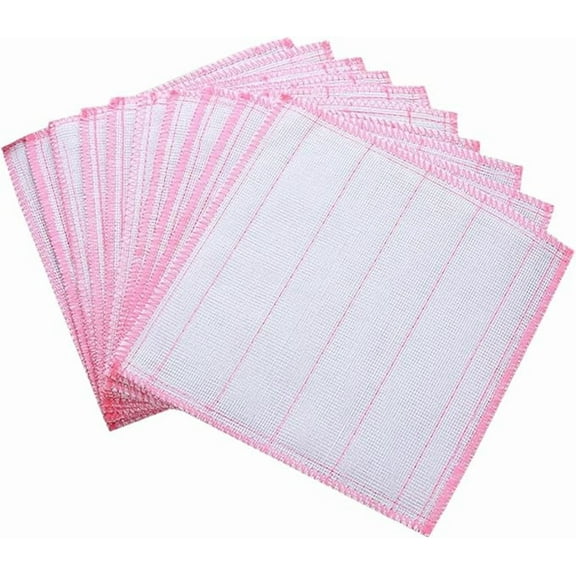 Simply Natural Wood Fiber Reusable Cleaning Cloths - 10 Pack Absorbent & Streak-Free Dish Cloths, 11.8x11.8 Inch Microfiber Kitchen Towels for Household