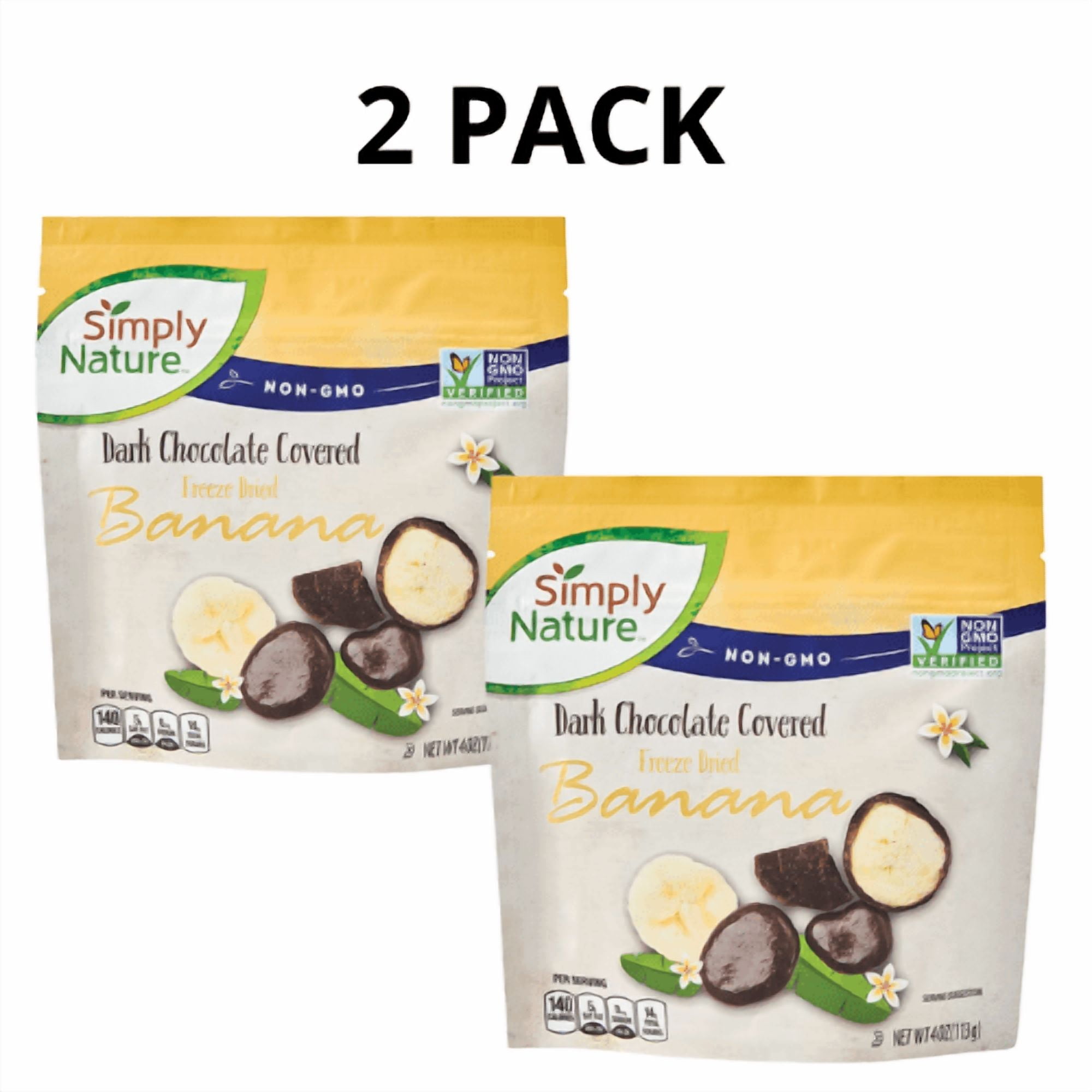 Simply Nature Dark Chocolate Banana Freeze-Dried - 2 PACK