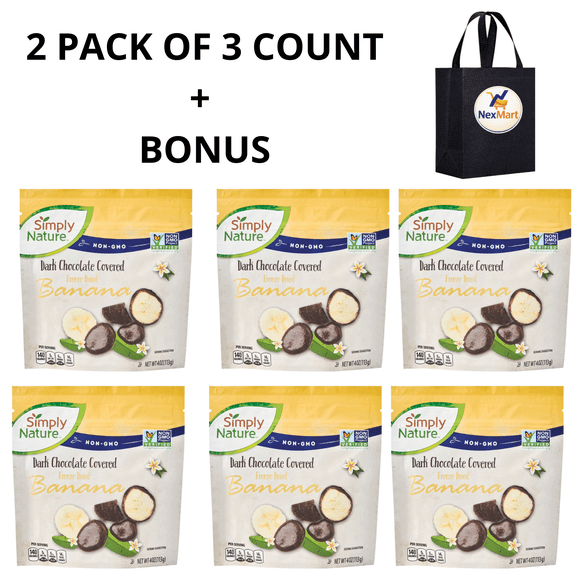 Simply Nature Dark Chocolate Banana Freeze-Dried - 2 PACK