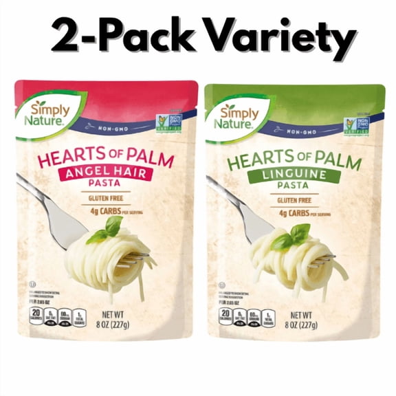 Simply Nature Hearts of Palm Gluten Free Pasta 2-Pack Variety
