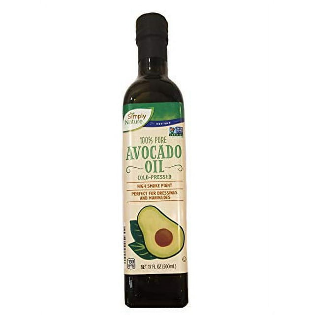 Simply Nature NonGMO 100 Pure ColdPressed Avocado Oil 17 oz