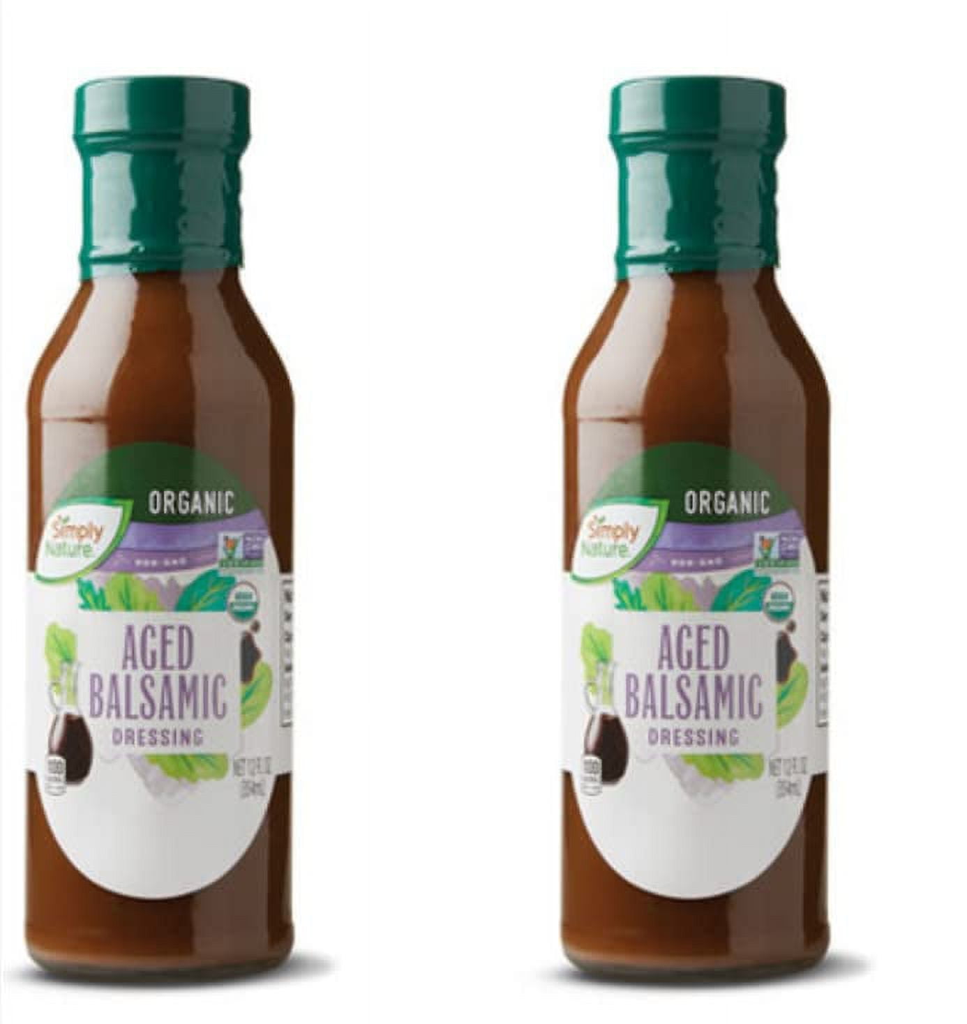 Simply Nature Organic Aged Balsamic Vinaigrette Dressing - 2 Count (12 ...