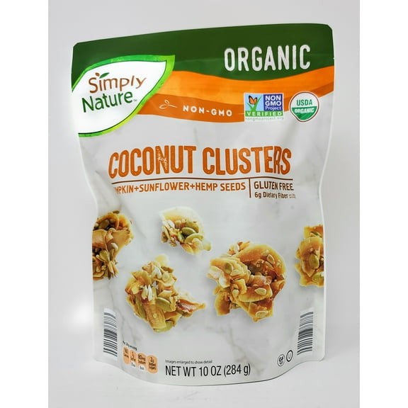 Simply Nature Organic Coconut Clusters 10 oz