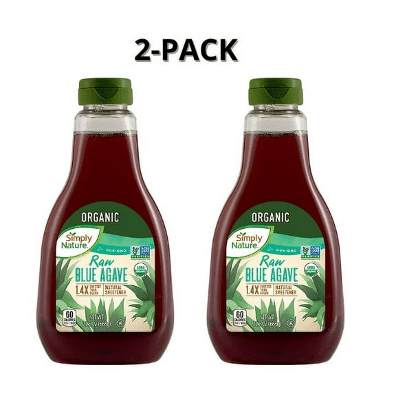 Simply Nature Organic Raw Agave Nectar 23.5 oz Pack 2