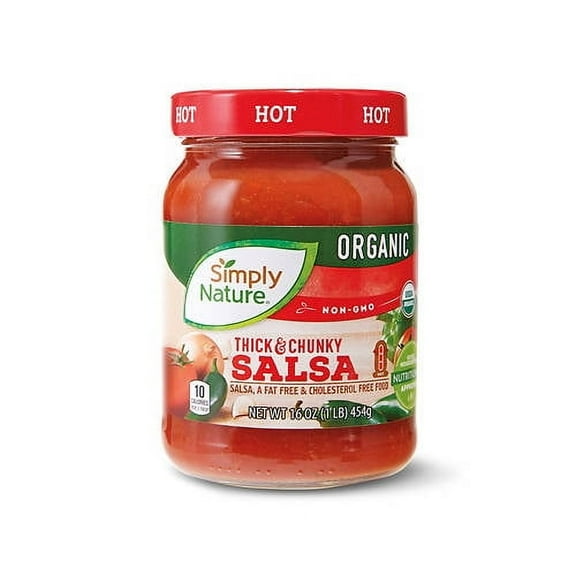 Simply Nature Organic Salsa Hot, 16 oz
