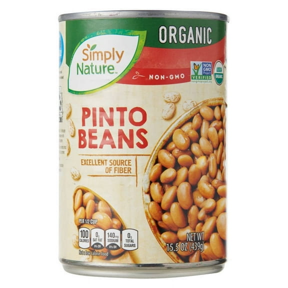 Simply Nature USDA Organic Pinto Beans, 15.5 oz Can