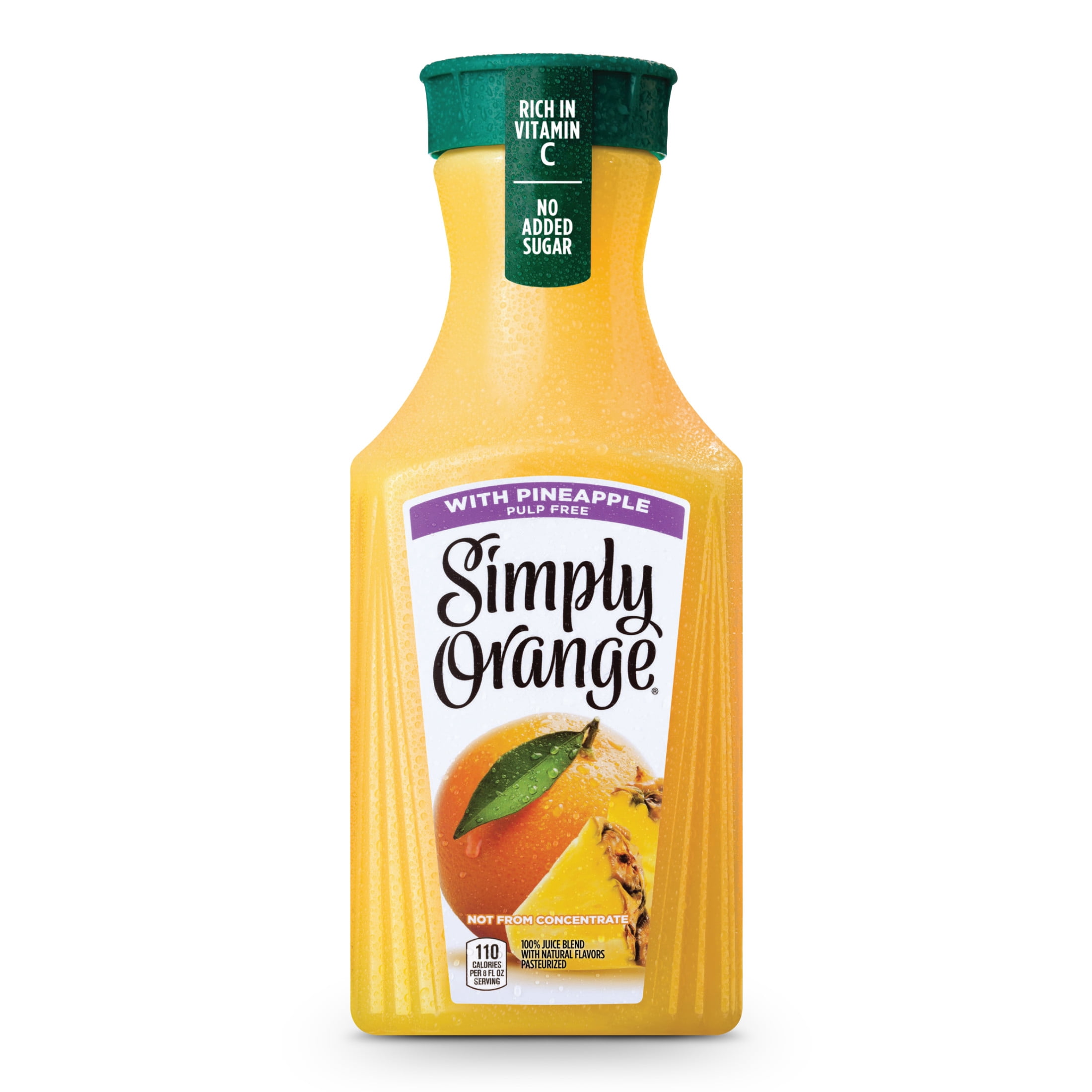 Simply Orange with Pineapple Juice Drink Bottle, 52 fl oz