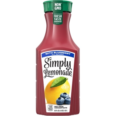 Simply Lemonade with Blueberry Bottle, 52 fl oz