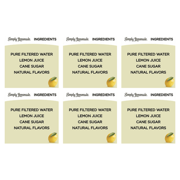 Simply Non GMO All Natural Raspberry Lemonade Raspberry, 52 fl oz Bottle (Pack of 6)
