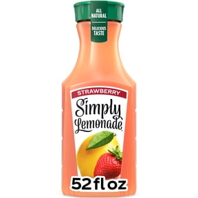 Simply Lemonade with Strawberry Bottle, 52 fl oz