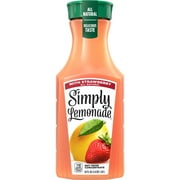 Simply Non GMO All Natural Strawberry Lemonade Juice, 52 fl oz Bottle