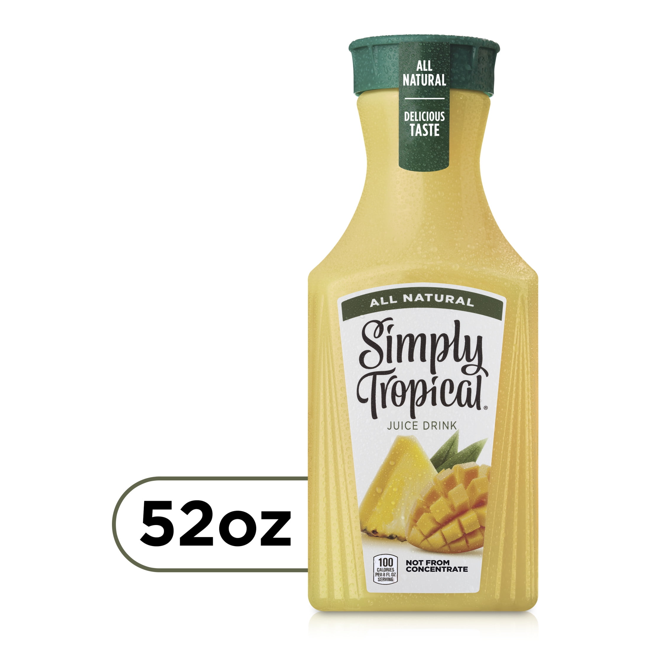 Simply Non GMO All Natural Tropical Fruit Juice, 52 fl oz Bottle