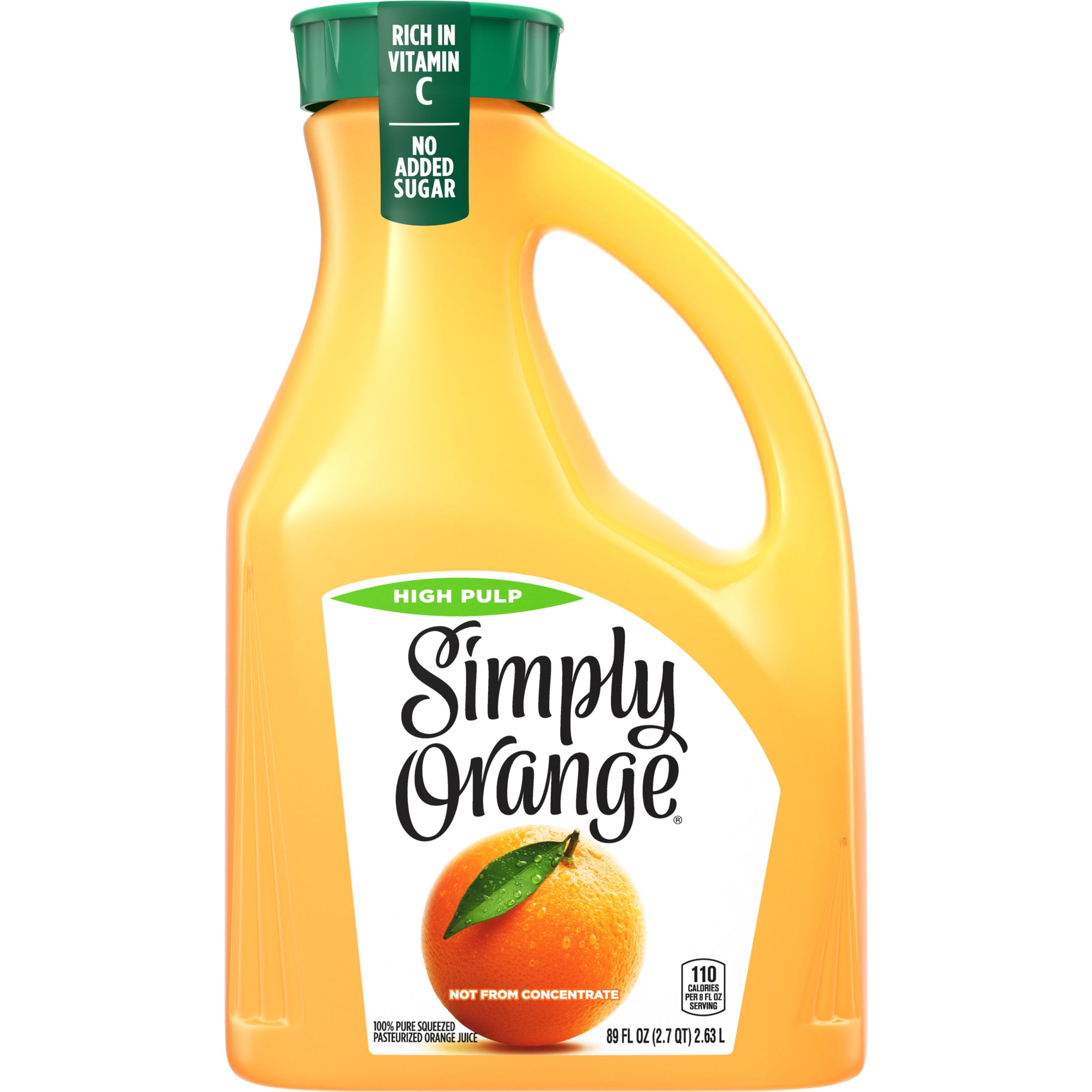 Simply Non-GMO High Pulp Orange Juice Drink, Fresh Taste, 89 fl oz