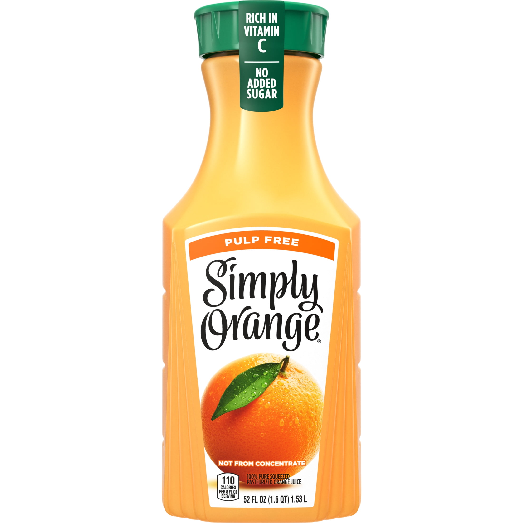 Simply Non-GMO No Pulp Orange Juice for Breakroom Walmart