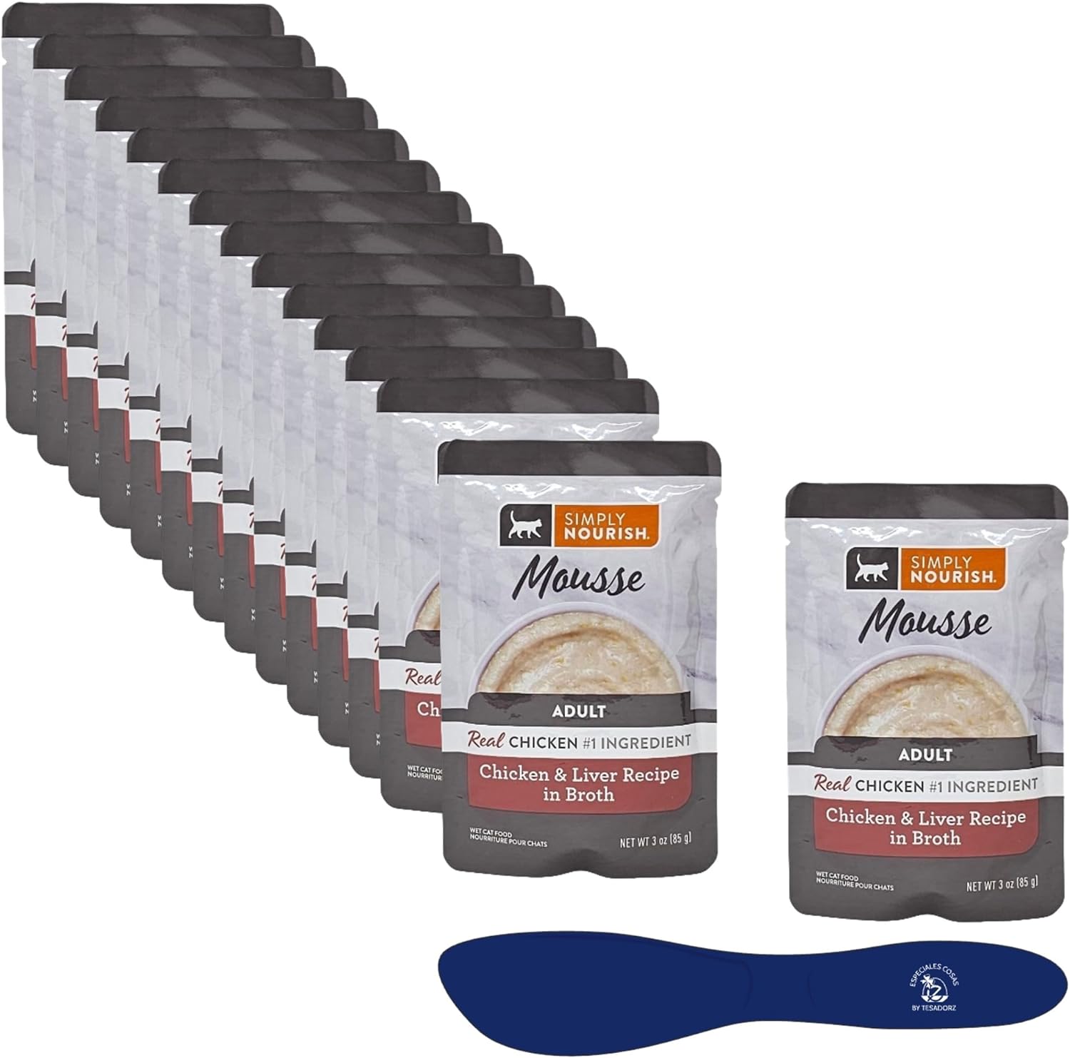 Simply Nourish Adult Chicken and Liver in Broth Cat Mousse Wet Food